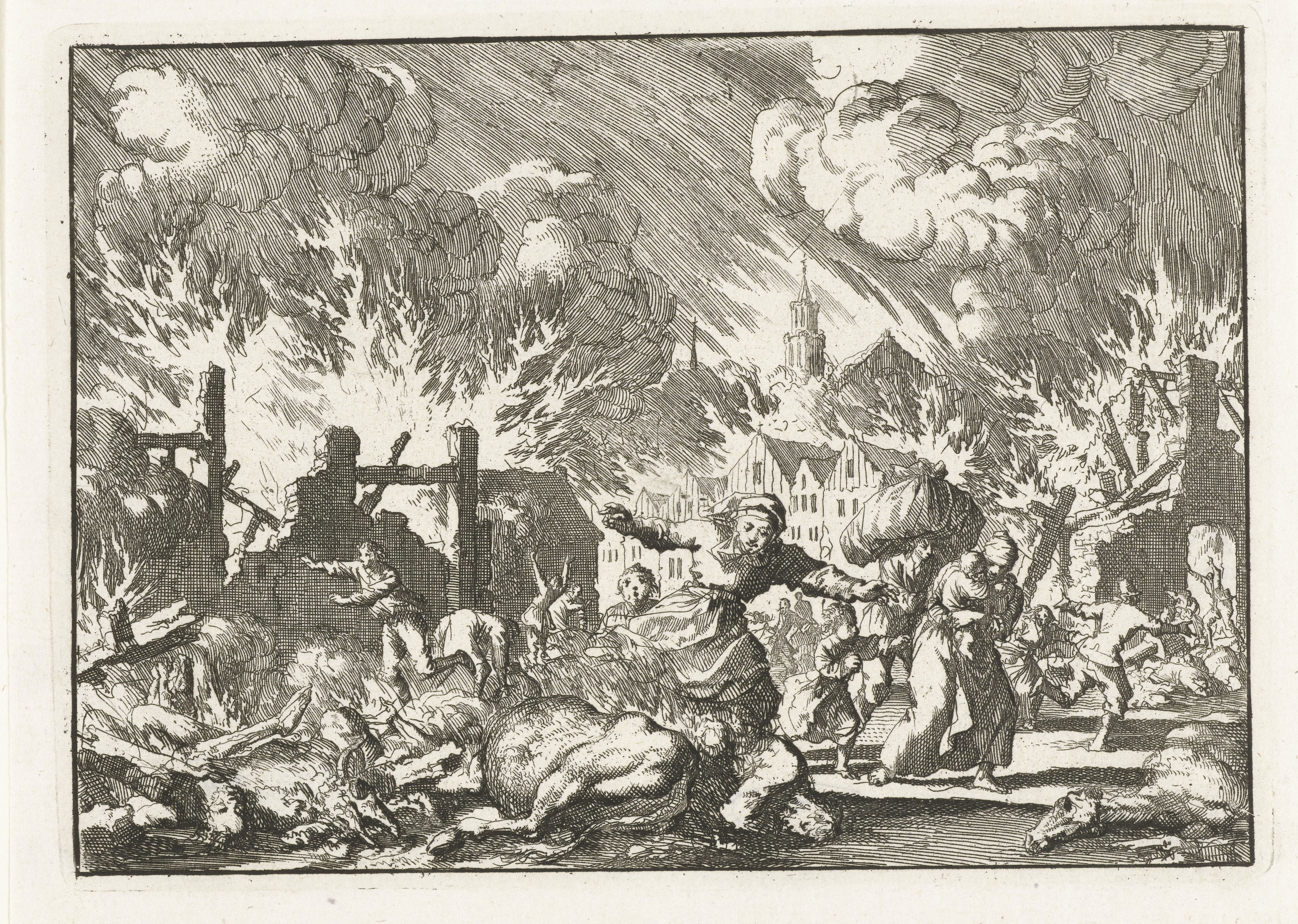 1 Grote brand te Haarlem 1576 Jan Luyken 1696 1698