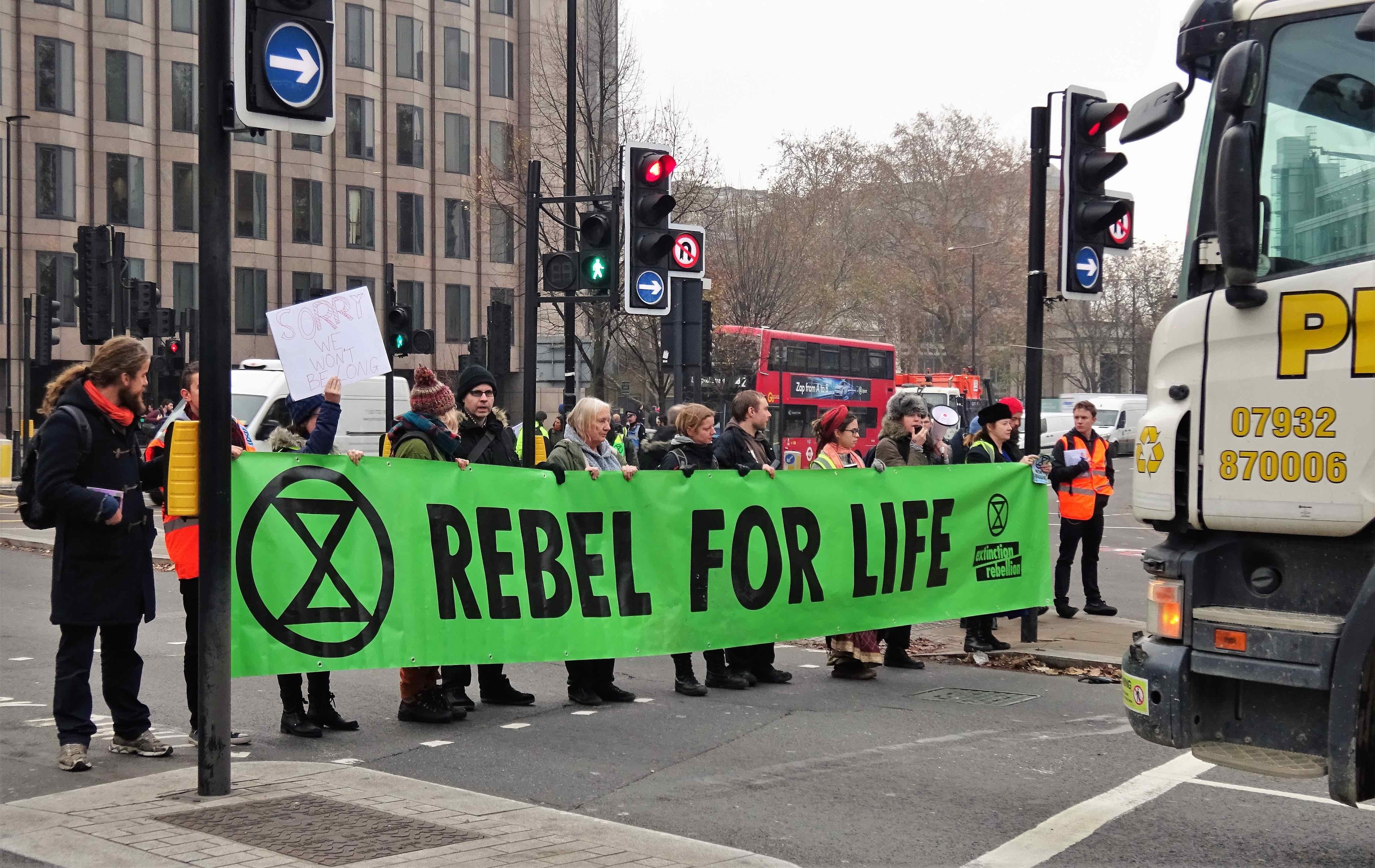 London November 23 2018 19 Extinction Rebellion Protest Tower Hill