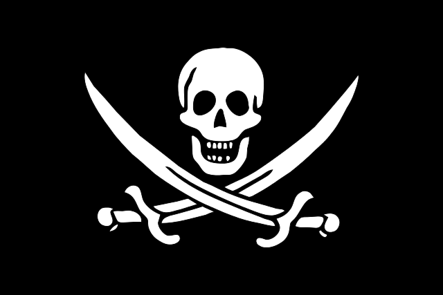 Pirate Flag of Jack Rackham svg