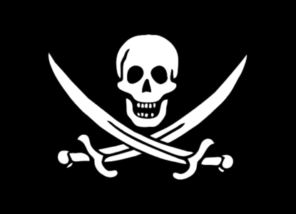 Pirate Flag of Jack Rackham svg