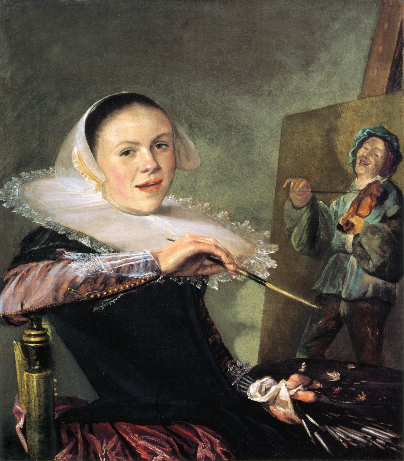 Self portrait by Judith Leyster