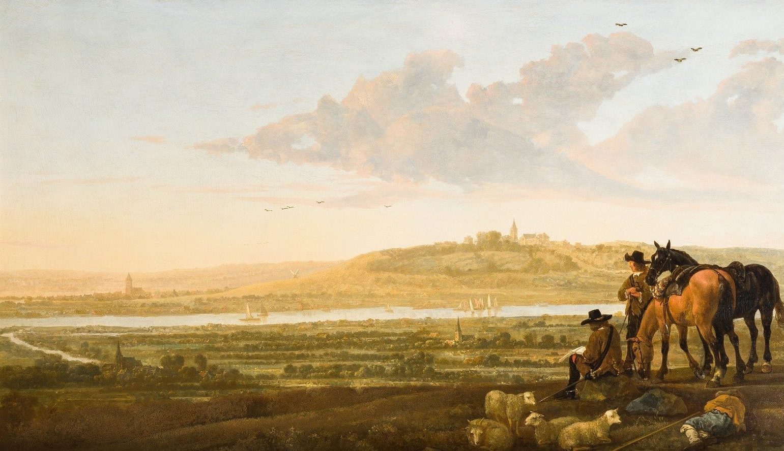 Aelbert Cuyp landschap bij Elten