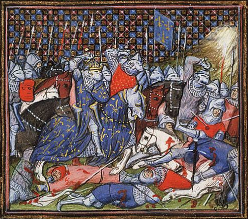 The battle between the Flemish and the French at Cassel