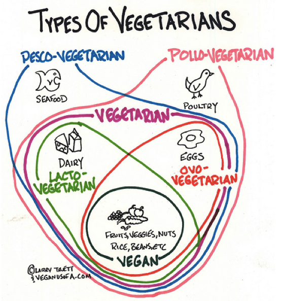 Types van vegetariërs