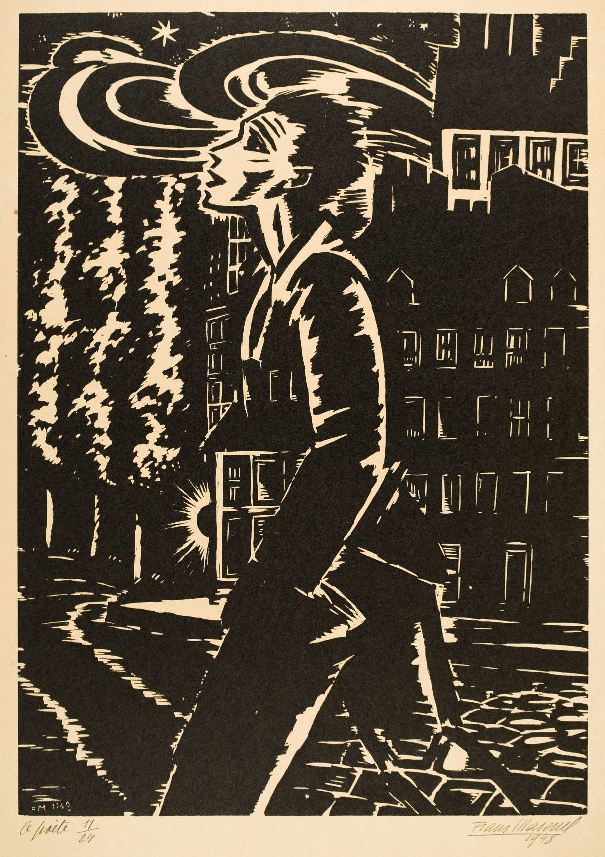 Frans Masereel De dichter 1948 MSK Gent