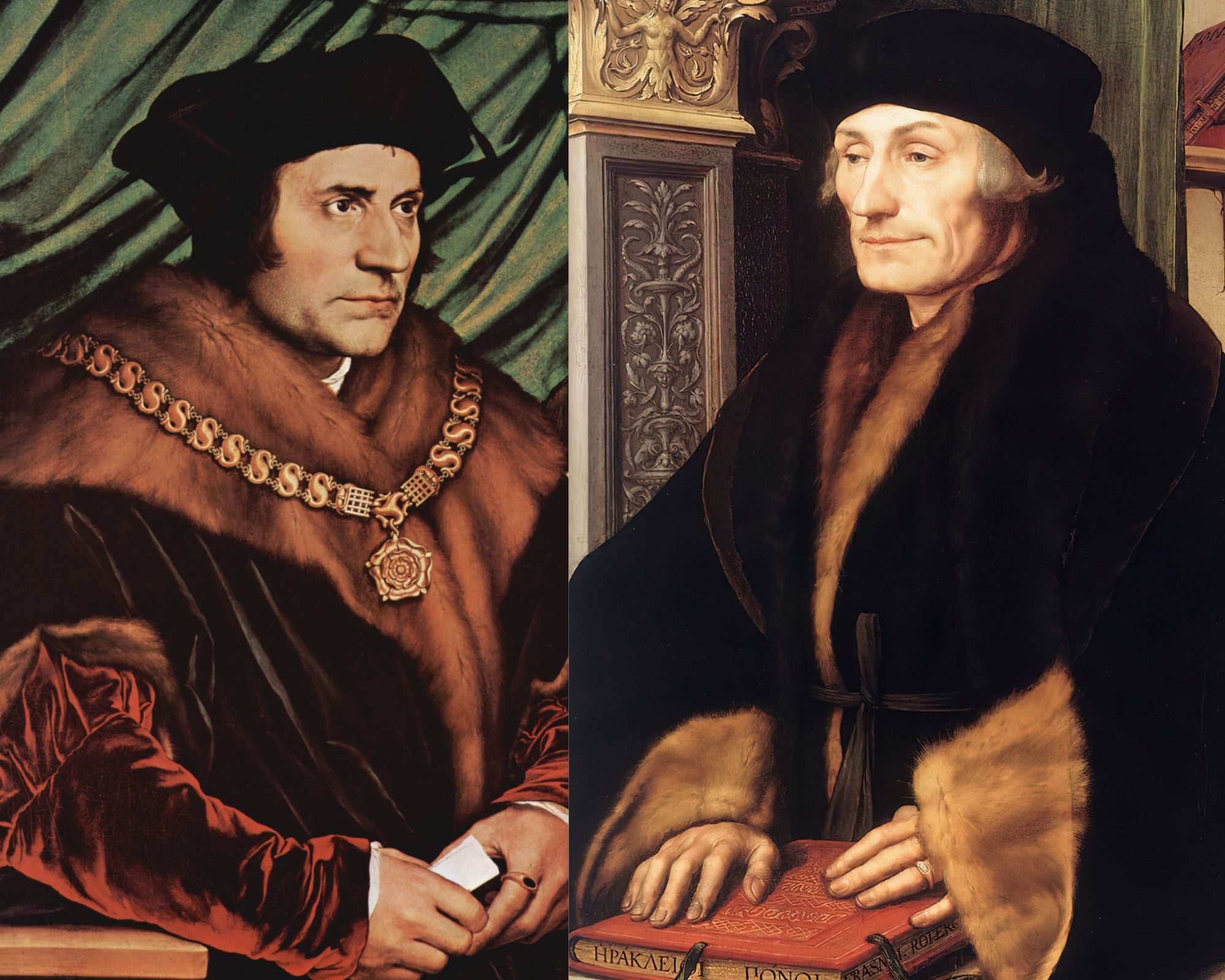 Thomas More Erasmus c Hans Holbein