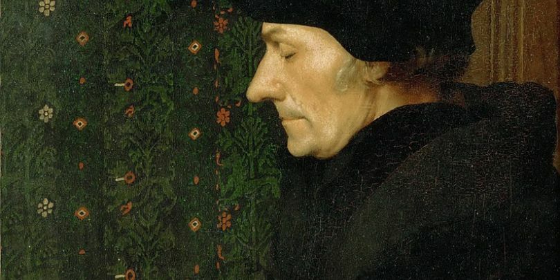 Desiderius Erasmus door Hans Holbein de Jongere Wikipedia