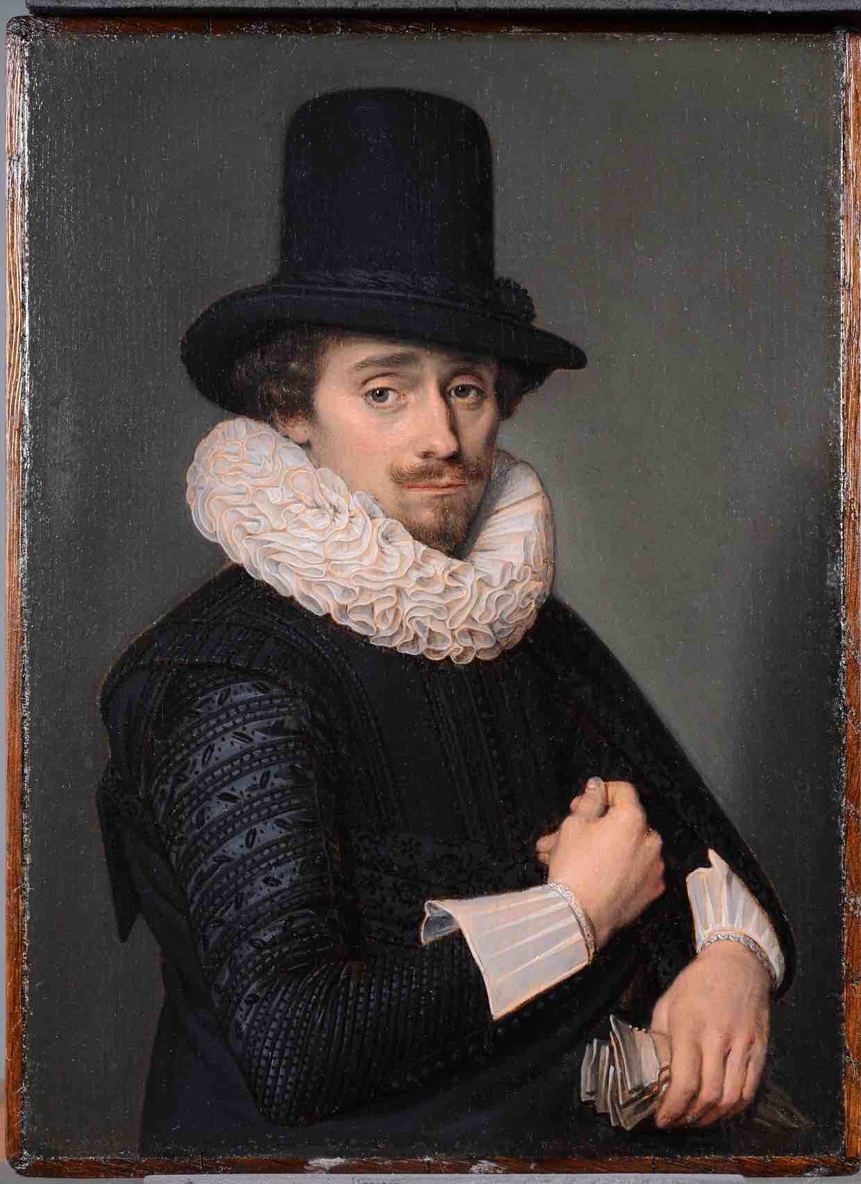 Adriaen van de Venne 1590 1662 Zelfportret ca 1615 1618 paneel Mauritshuis Den Haag