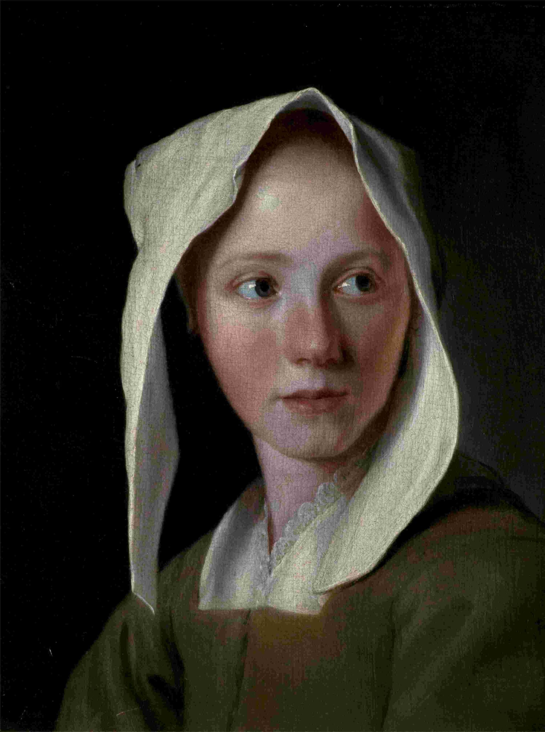 Michael Sweerts Hoofd van een meisje 1654 Leicester Museum and Art Gallery