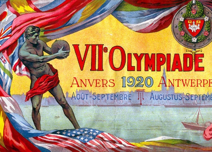 1920 Antwerp Summer Olympic Games Poster