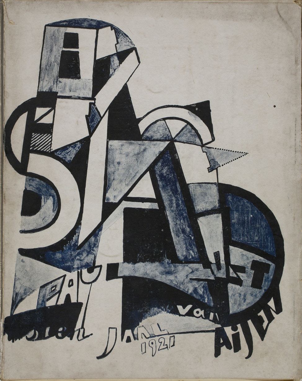 Bezette-stad-Paul-van-Ostaijen-1921-kaft-couverture-cover-Oscar-Jespers