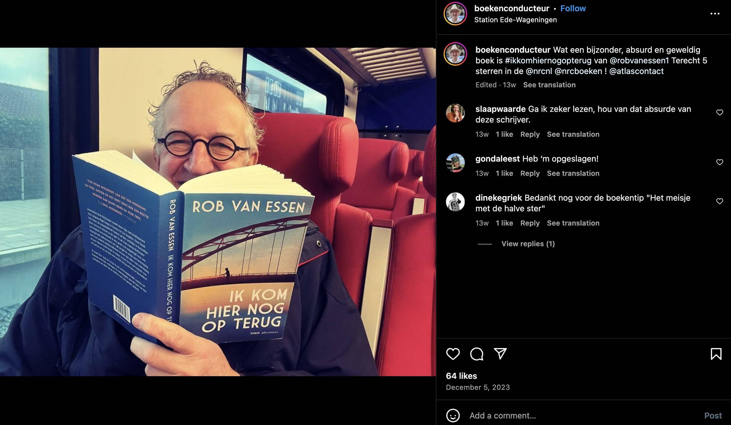 Boekenconducteur Van Essen c Boekenconducteur