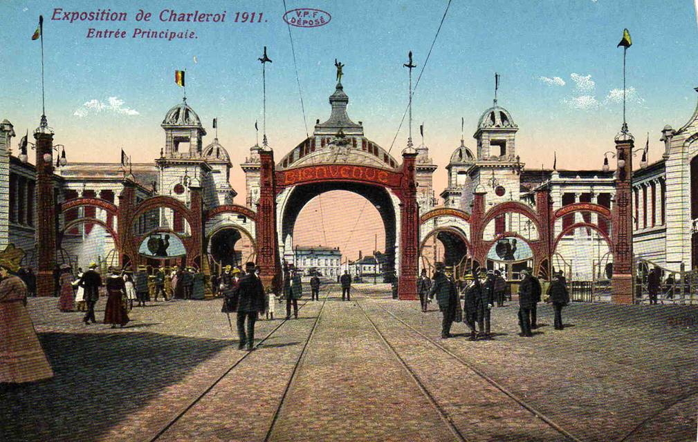 Charleroi_-_exposition_de_1911_-_entrée_principale