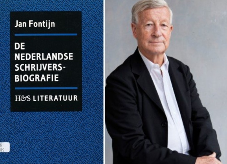 Jan Fontijn met De Nederlandse schrijversbiografie