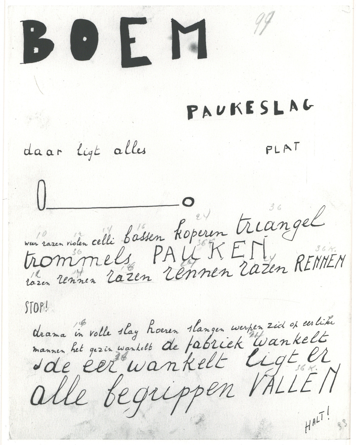 Boem paukeslag fragment