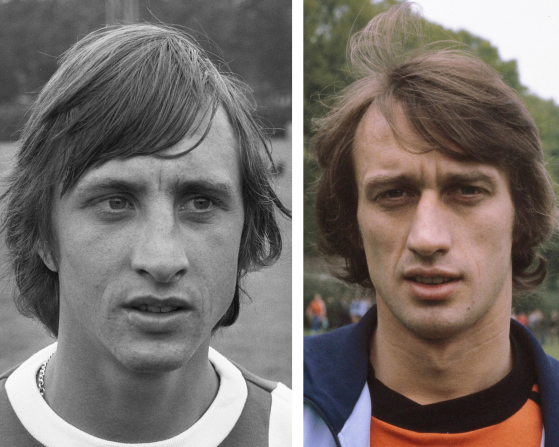 Cruijff en rensenbrink nog aangepast