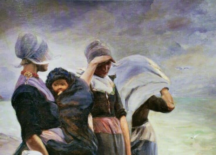 article Elizabeth Nourse, ‘On the dyke at Volendam’, 1892 © Nederlands Instituut voor Kunstgeschiedenis