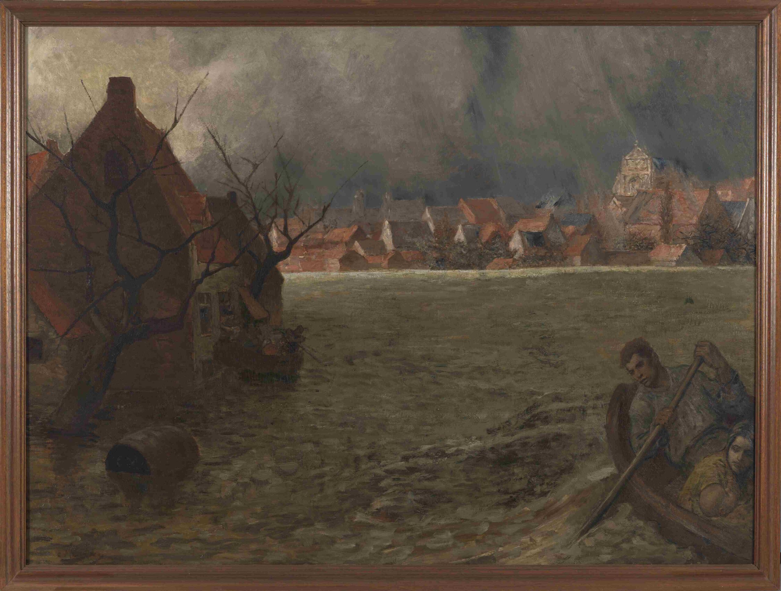 Constantin Meunier, Overstroming van Leuven in 1891, ca. 1891-1900