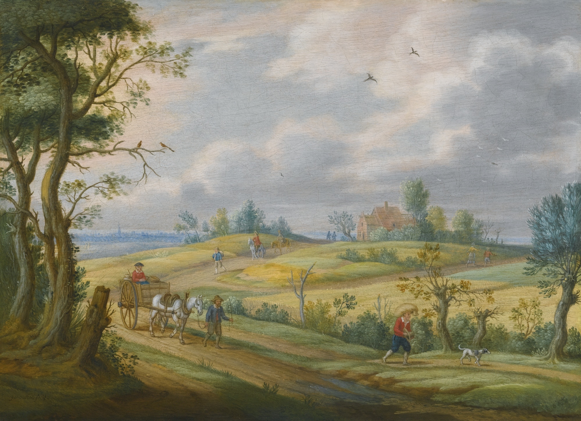 Izaak van Oosten Summer Landscape 1650 c domaine public wikimedia commons