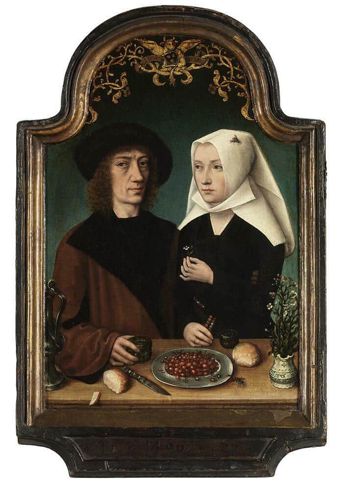 Meester van Frankfurt De schilder en zijn vrouw 1496 Koninklijk Museum