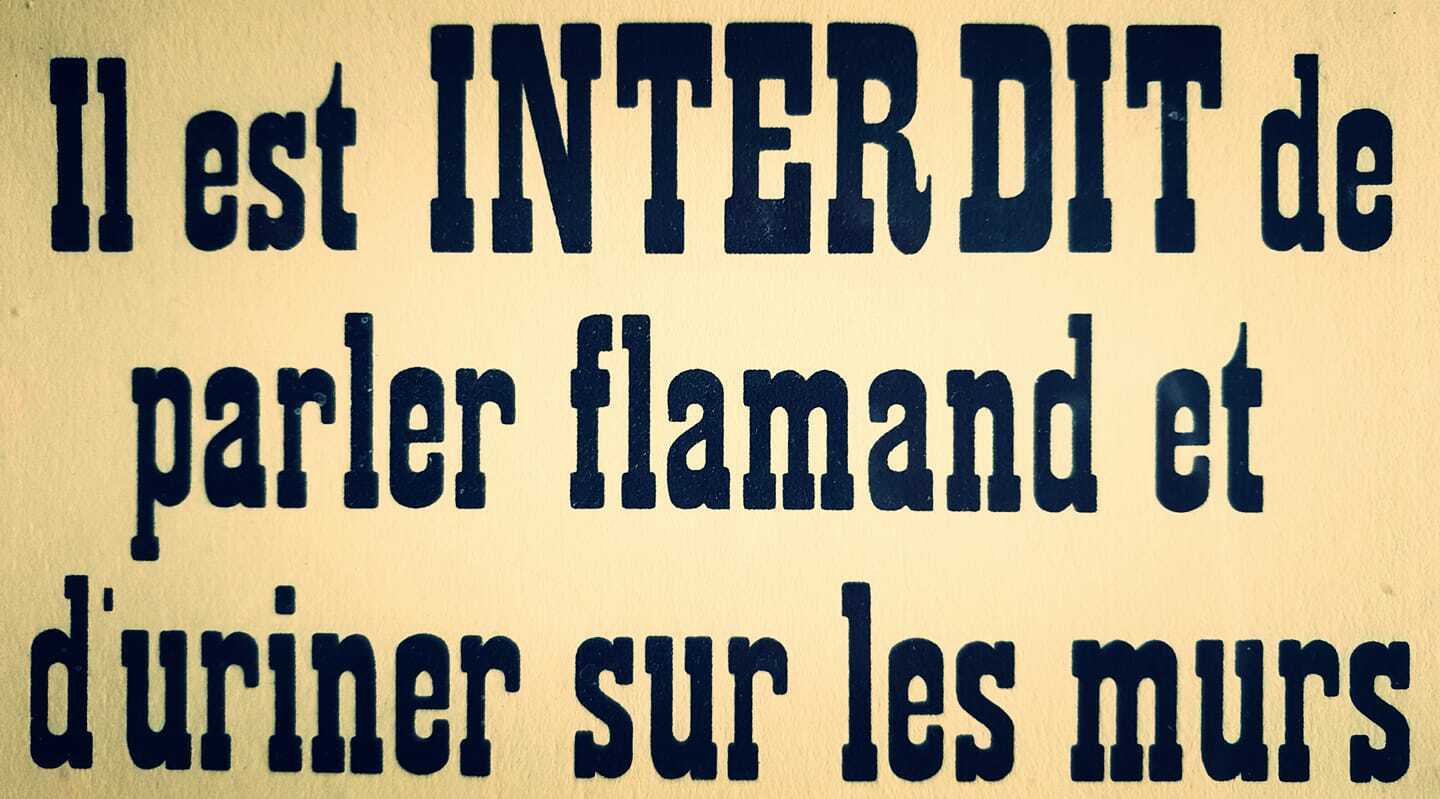 Interdit de parler flamand