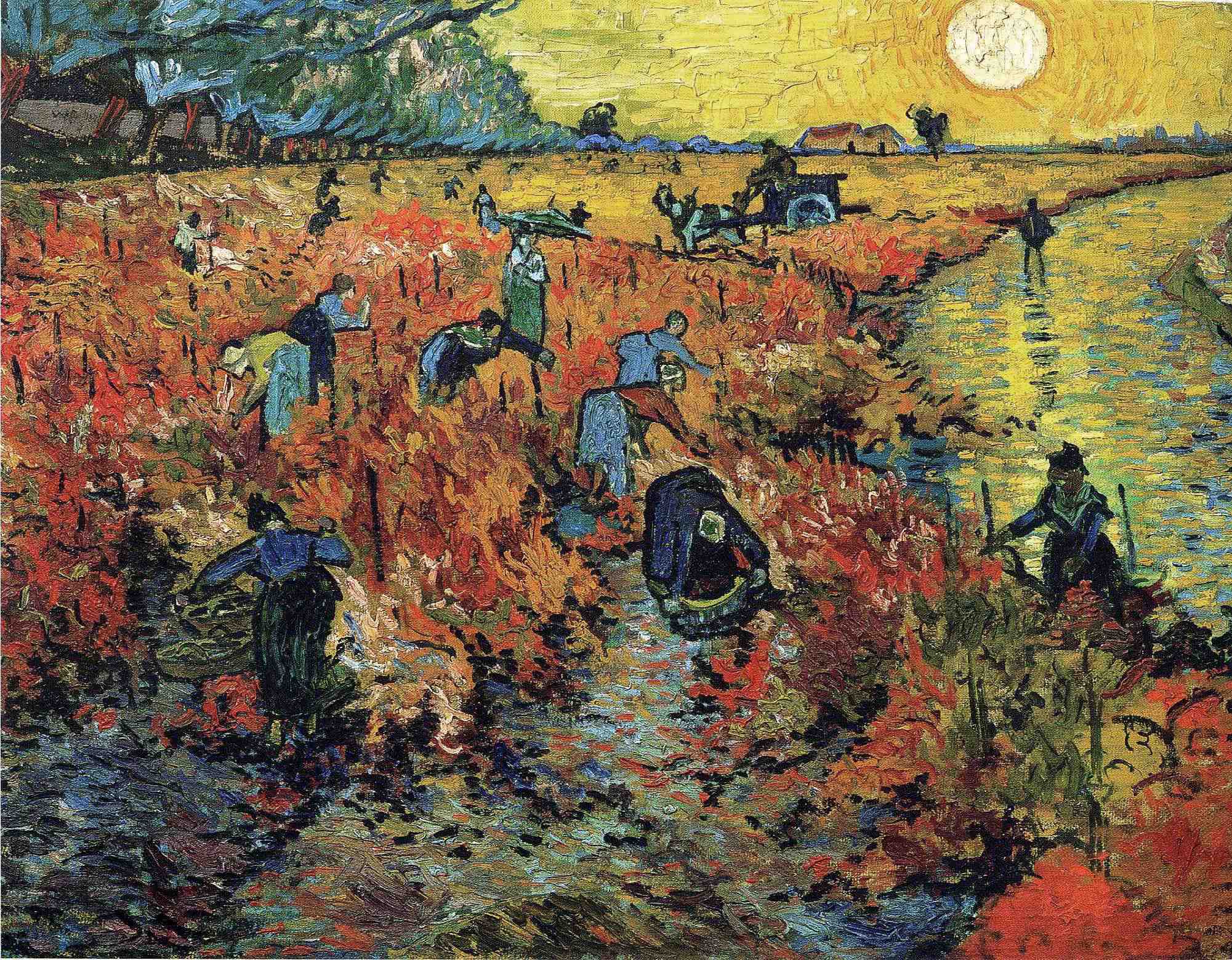 De rode wijngaard vincent van gogh