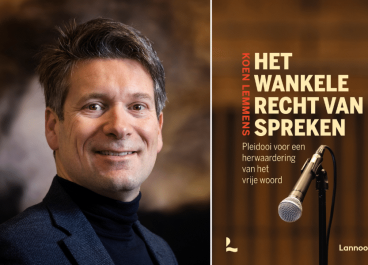 Koen Lemmens met Het wankele recht van spreken c Dieter Telemans